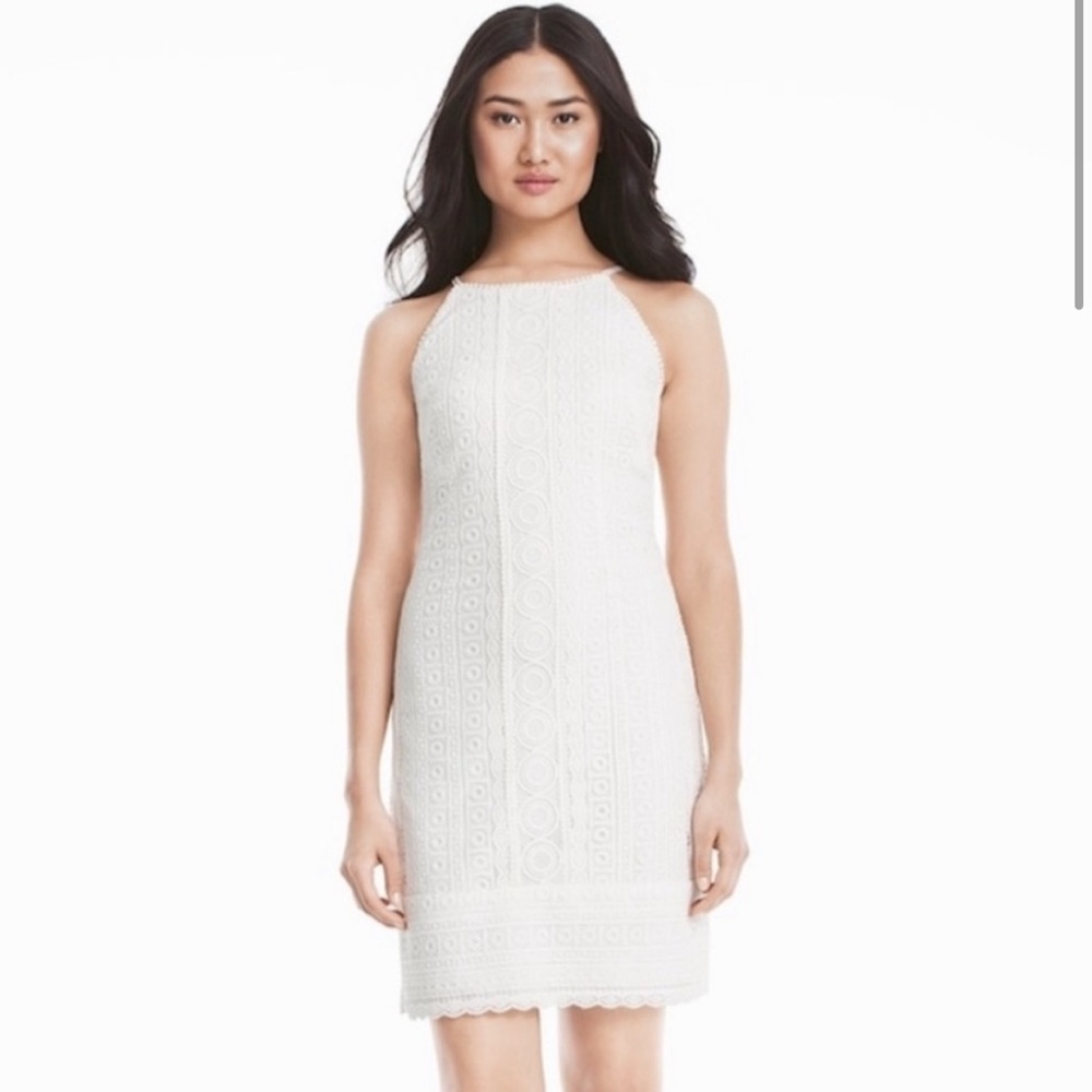 White House Black Market Lace Sheath Dress